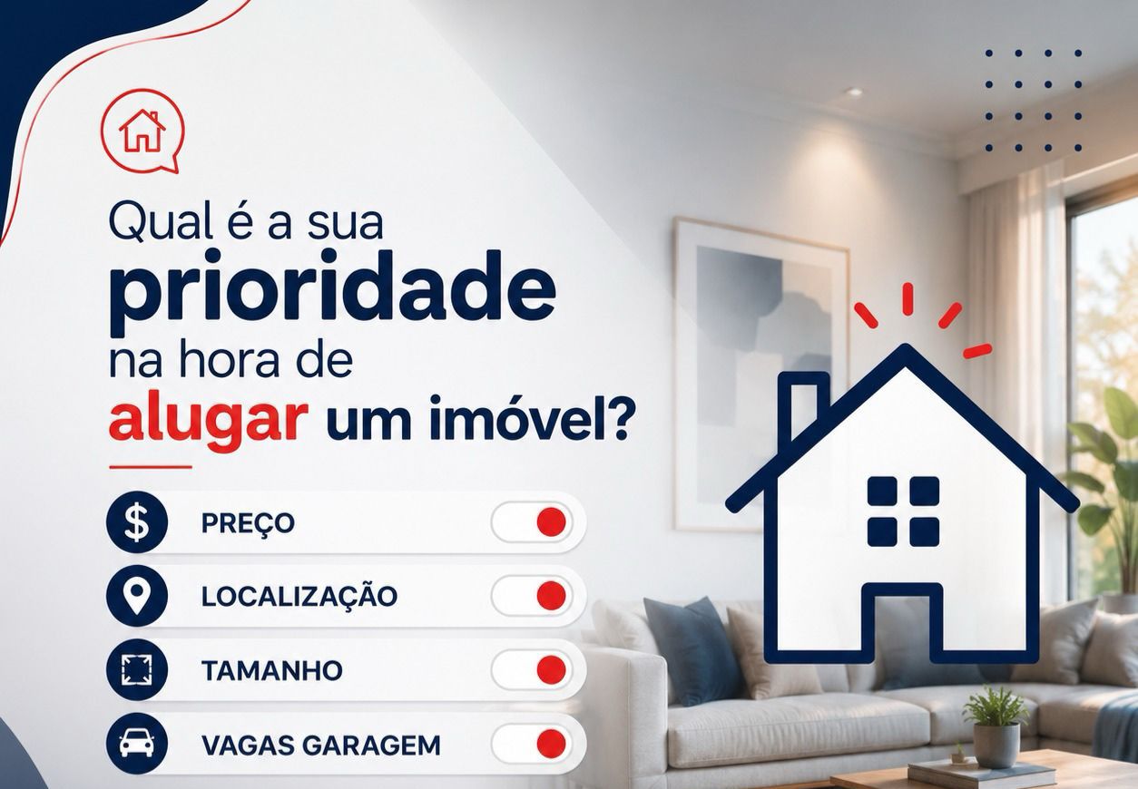 Qual é a sua prioridade na hora de alugar um imóvel?